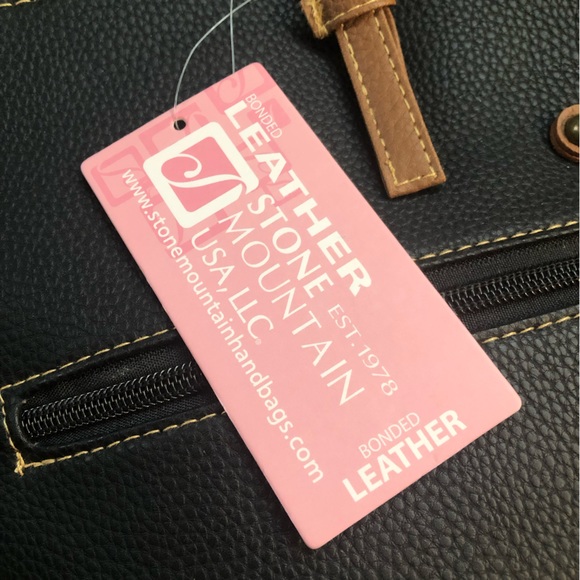 🤎 Stone Mountain Black & Tan Color Block Tote 🤎 - Picture 5 of 12